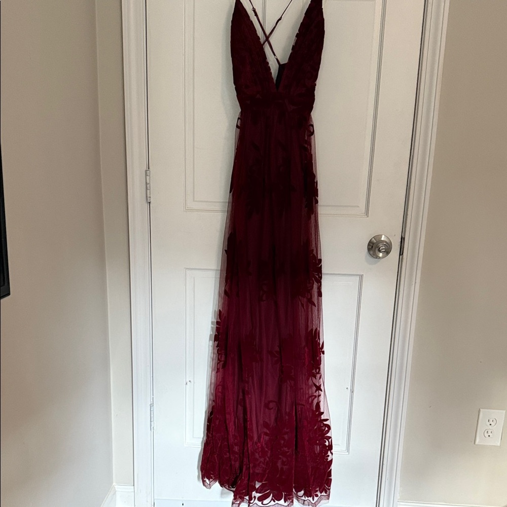 Windsor Deep Red Backless Dress